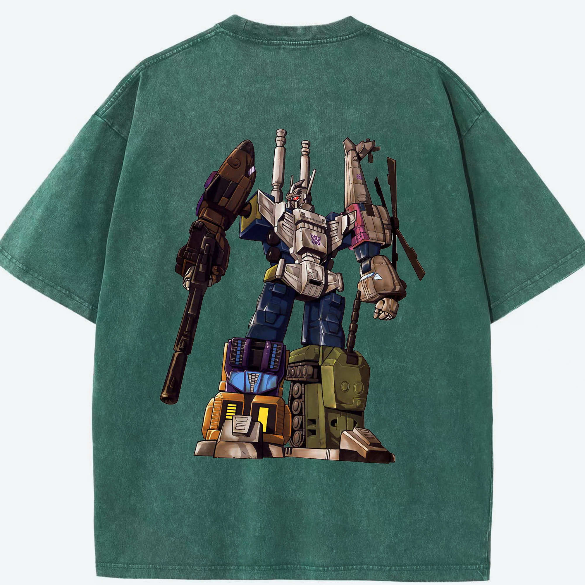 （画像用）  綿100% ヴィンテージ風 半袖Tシャツ（背面プリント）